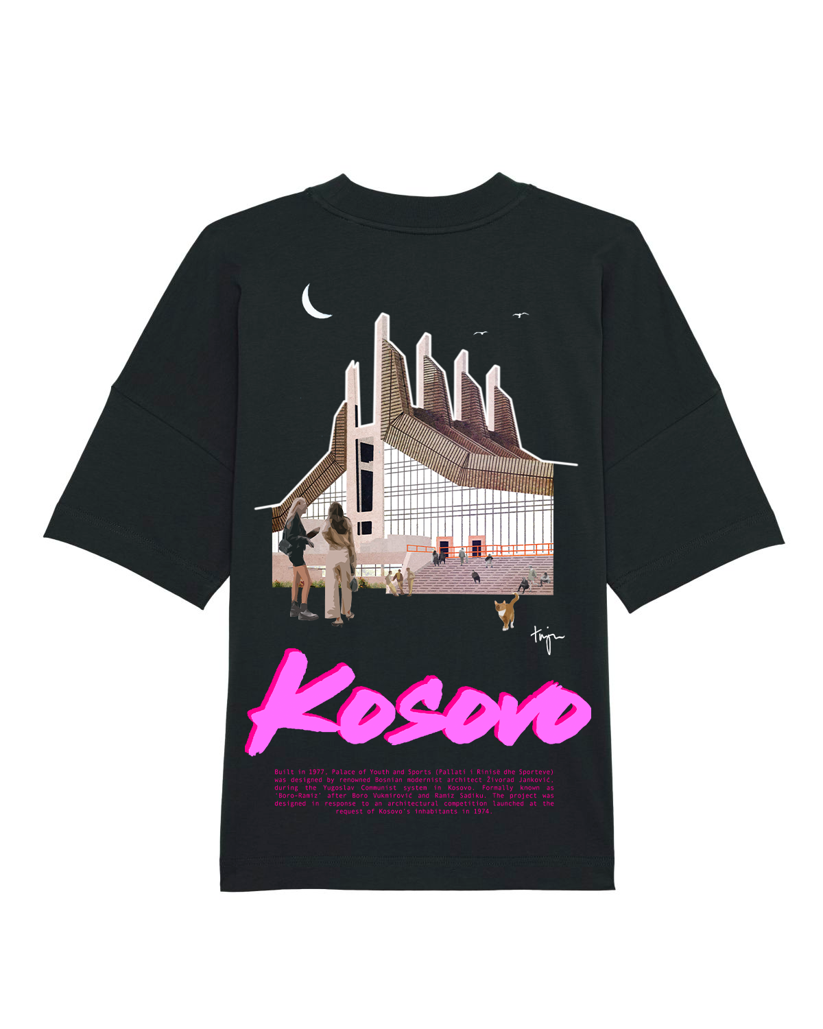 Prishtina Organic Oversized Unisex T-shirt
