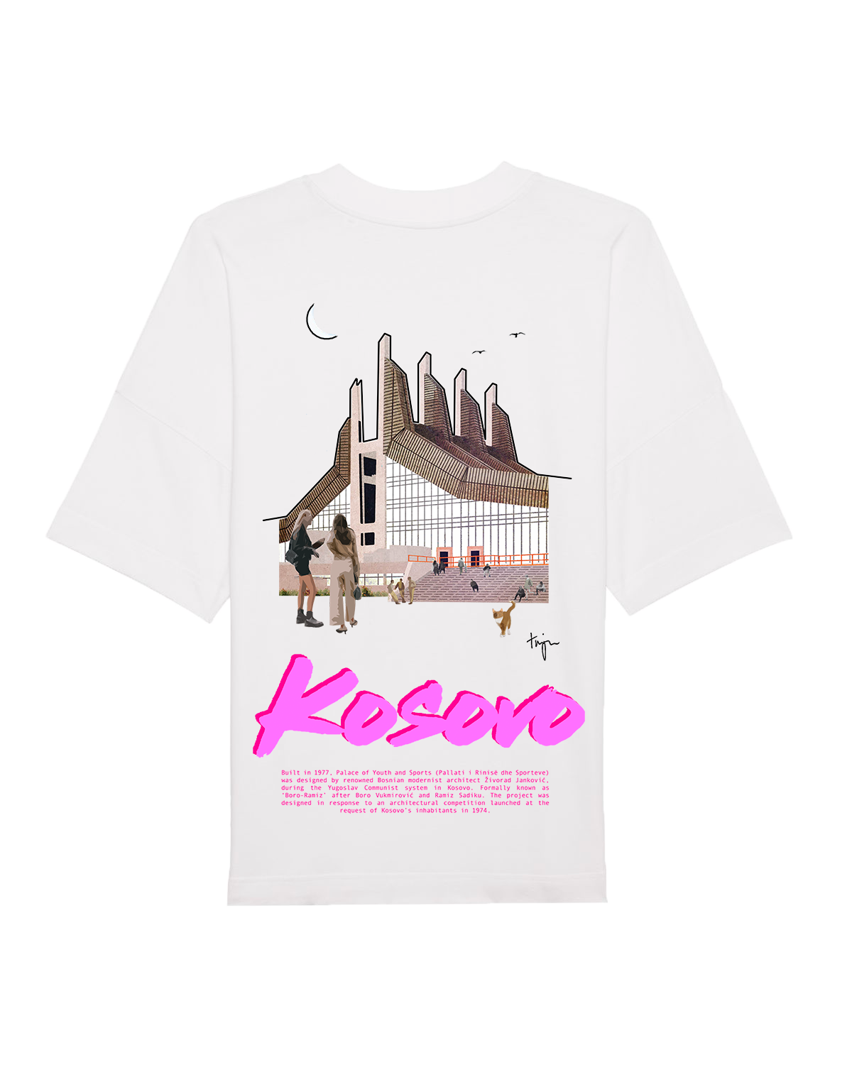 Prishtina Organic Oversized Unisex T-shirt
