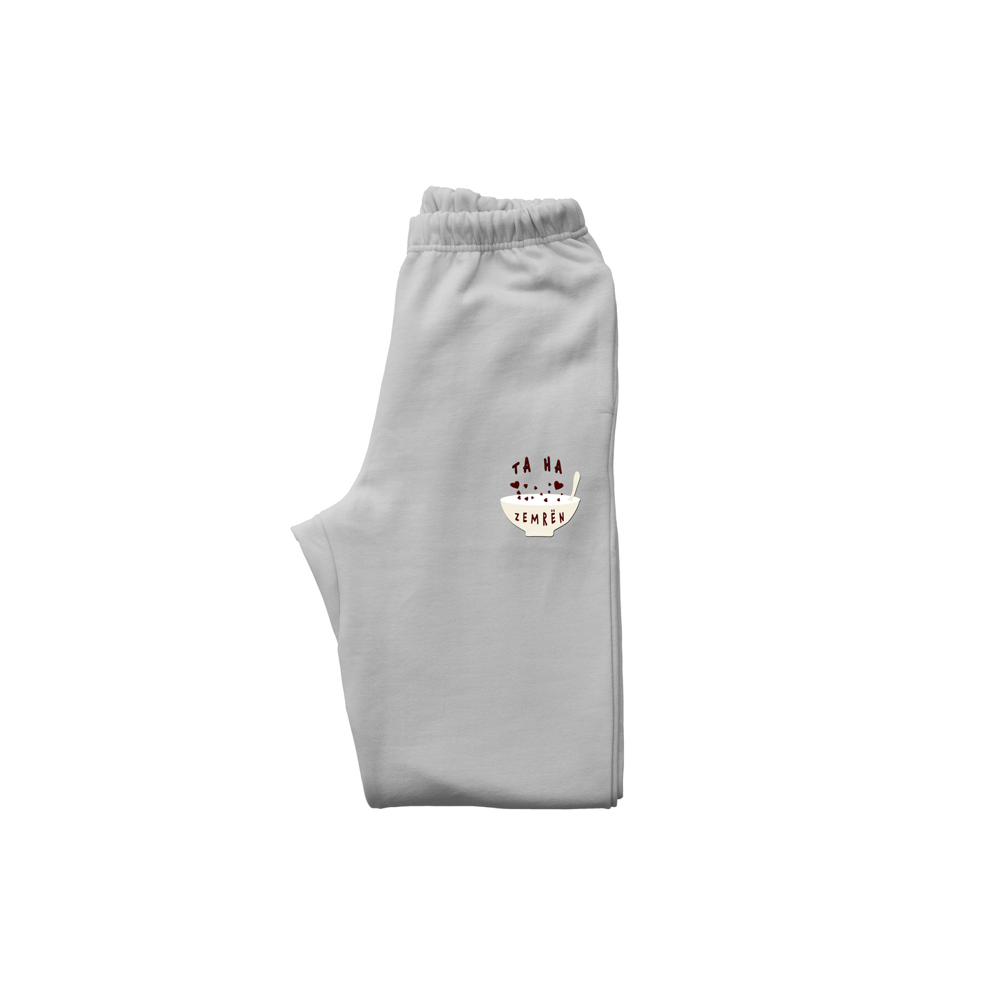 TA HA ZEMRËN Embroidered Joggers